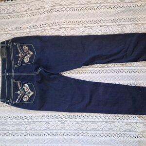 Soundgirl boot cut dark rinse bling jeans